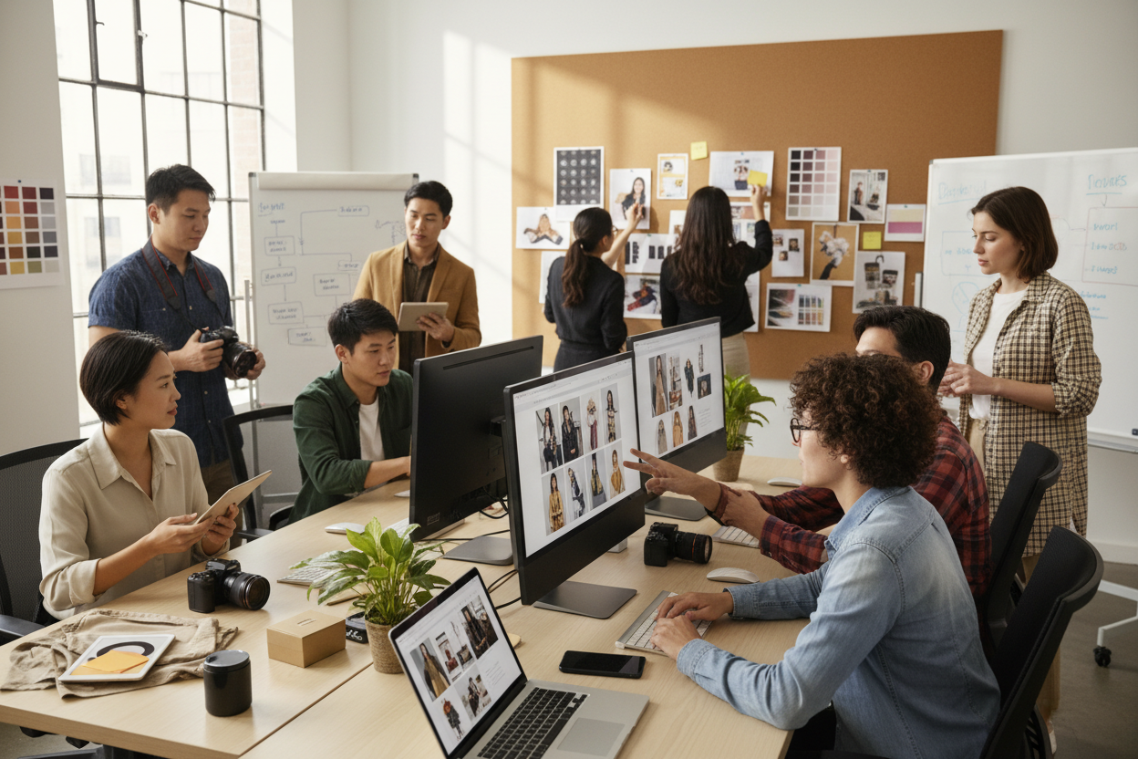 creative team behind an online store