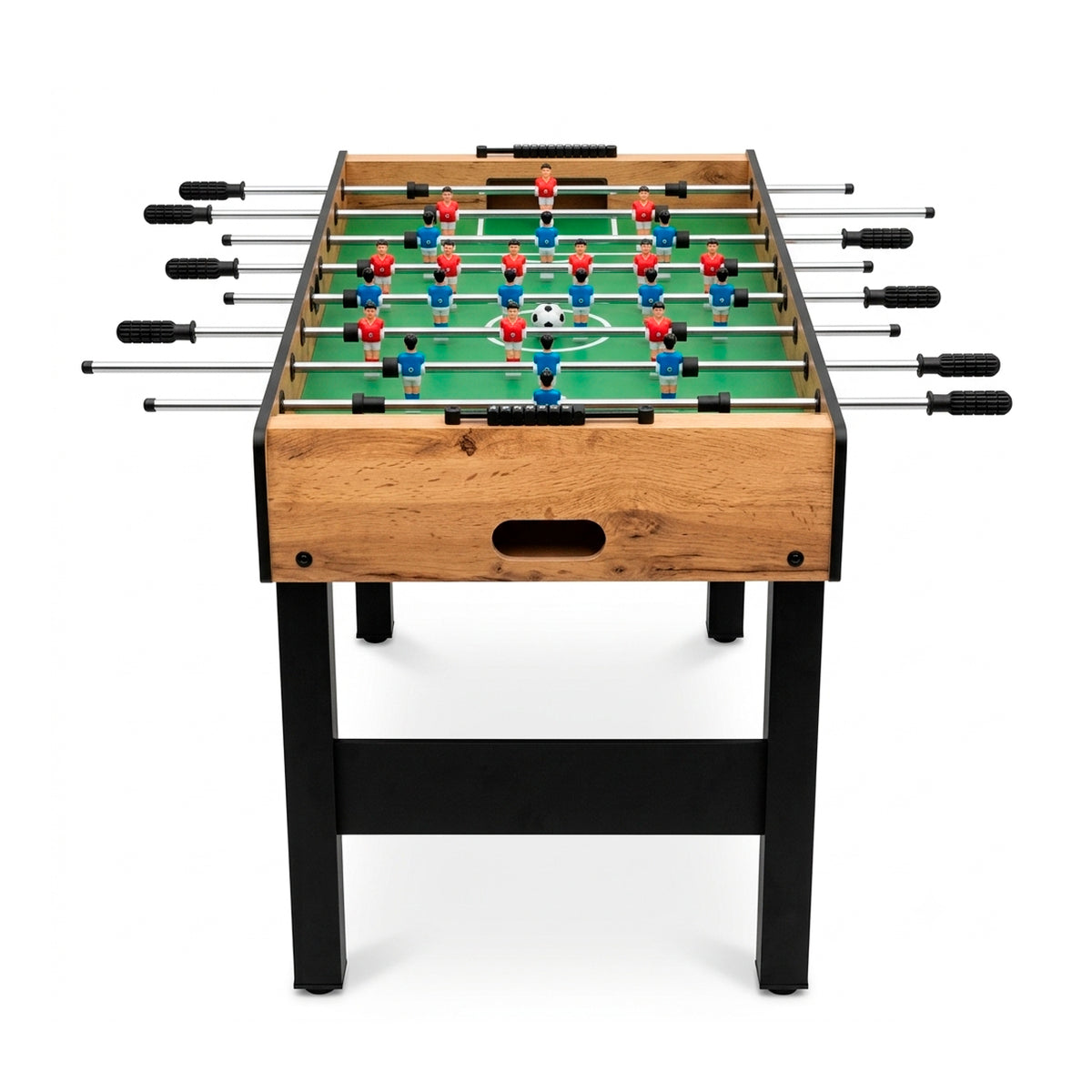 Mesa de futbolito café de 4 pies con 2 pelotas