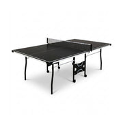 Mesa de ping pong negra de 15 mm con red y abrazaderas