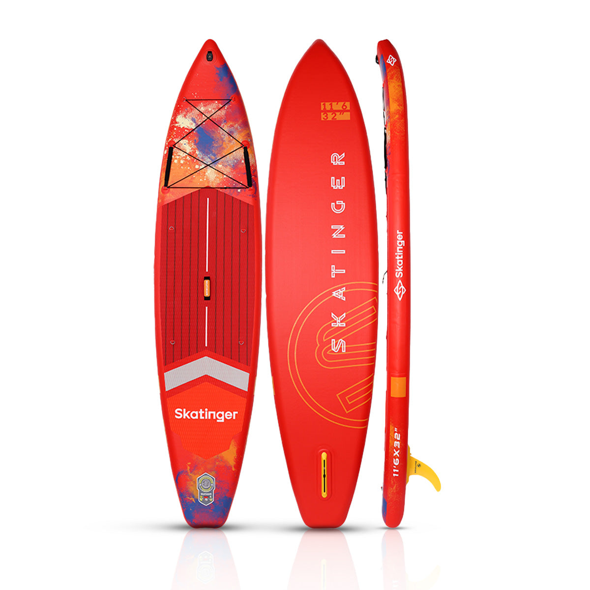 Skatinger Tabla De Remo Inflable 116 X 32 Interstellar Red