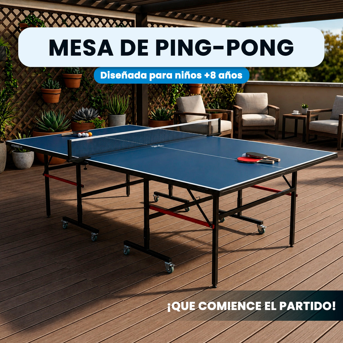 Mesa de PingPong | Espacios Recreativos 18mm