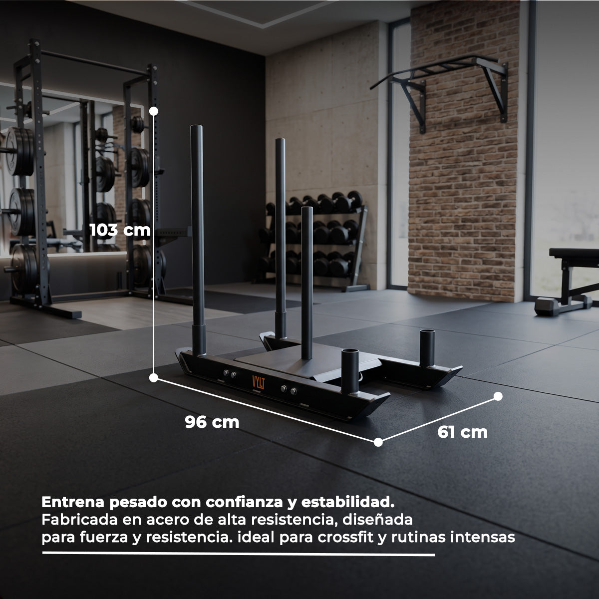 Trineo de Entrenamiento de Acero para Fuerza y Velocidad