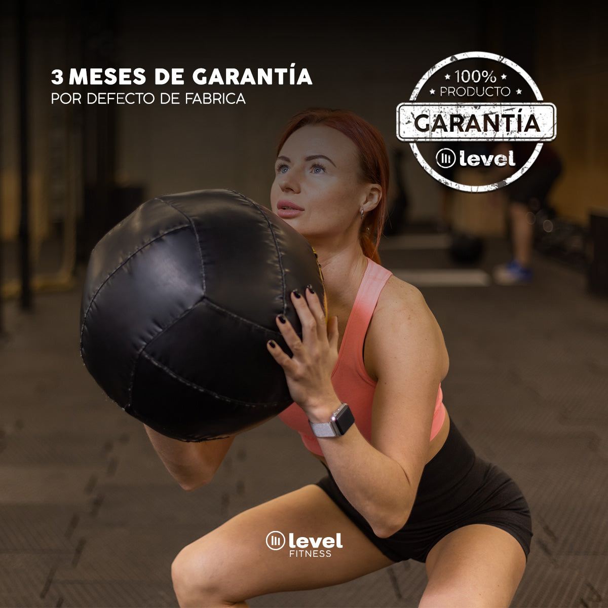Pelota Wall Ball 15lbs Crossfit Level Fitness Gym