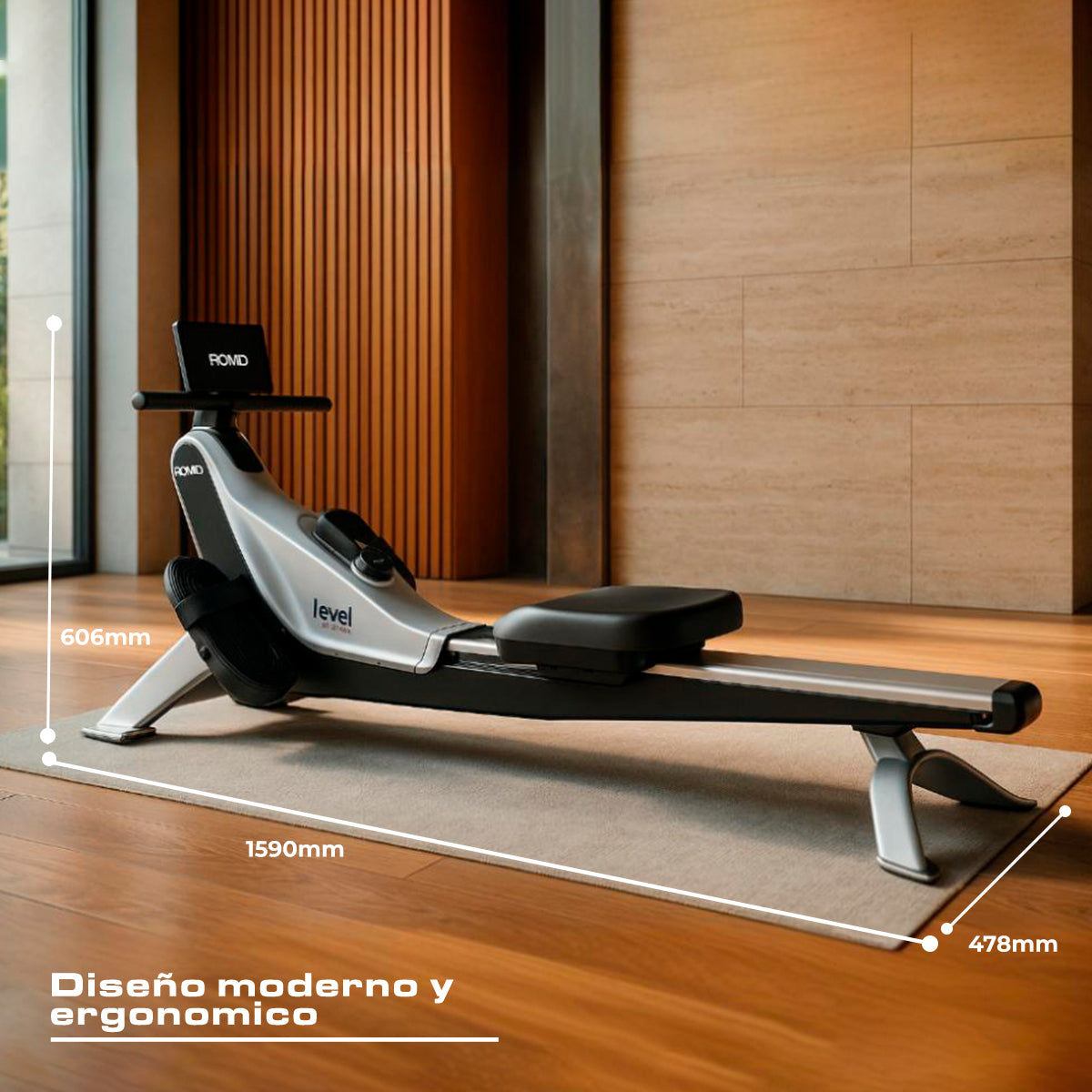 MÁQUINA REMADORA 1-100 AJUSTE DE RESISTENCIA CONTROL MAGNÉTICO PANTALLA LED