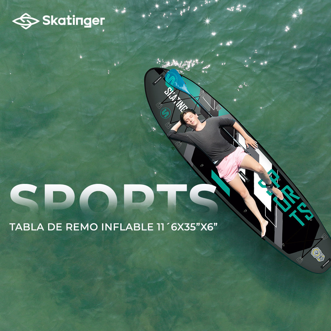 Skatinger | Prana 11’6” x 35” x 6” Tabla de Remo Inflable
