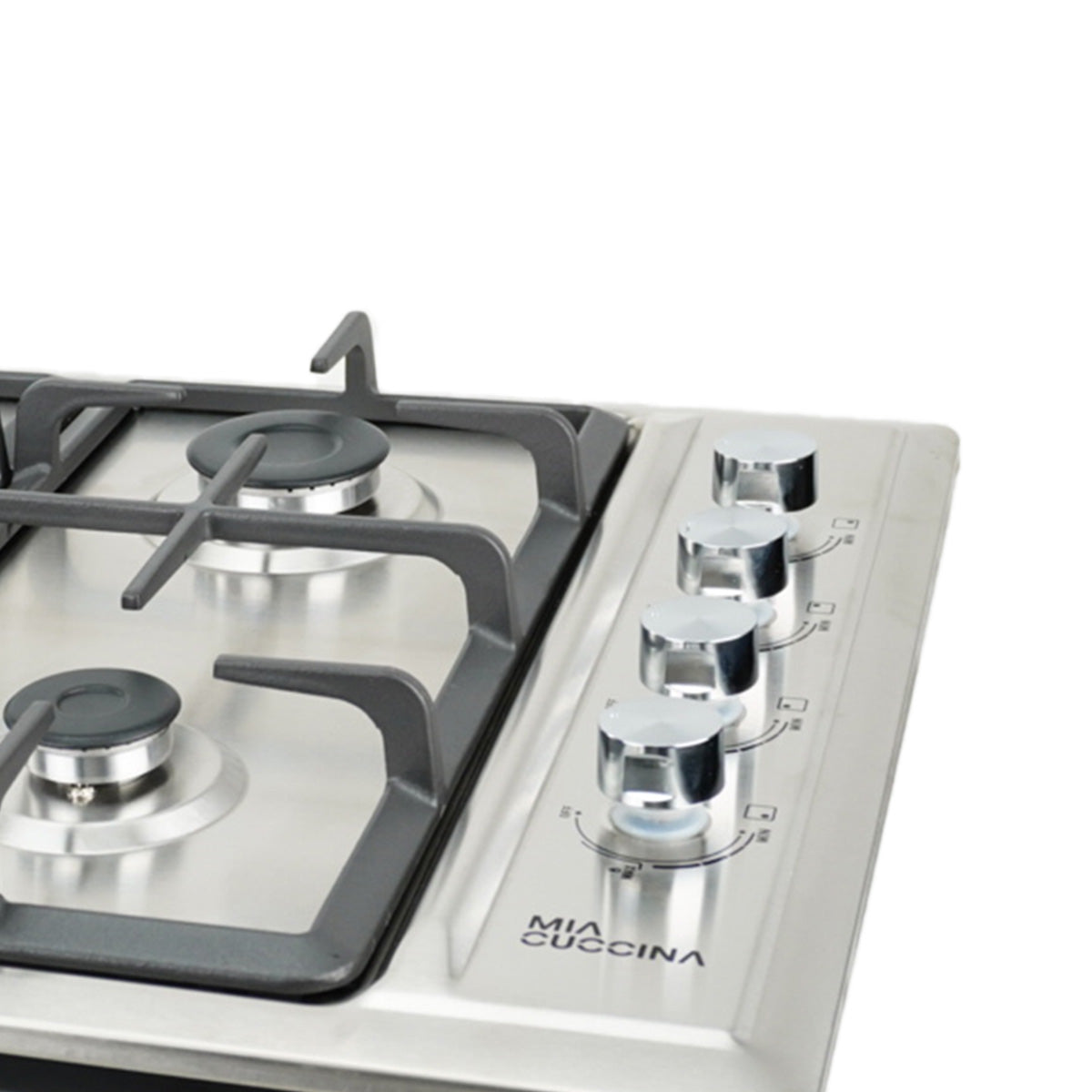 Parrilla A Gas 4 Quemadores Acero Inoxidable Mia Cuccina 120V