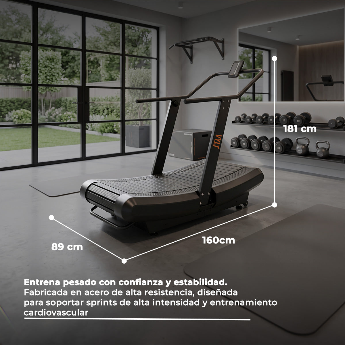 Caminadora Eléctrica |  Curva con Inclinación Ajustable