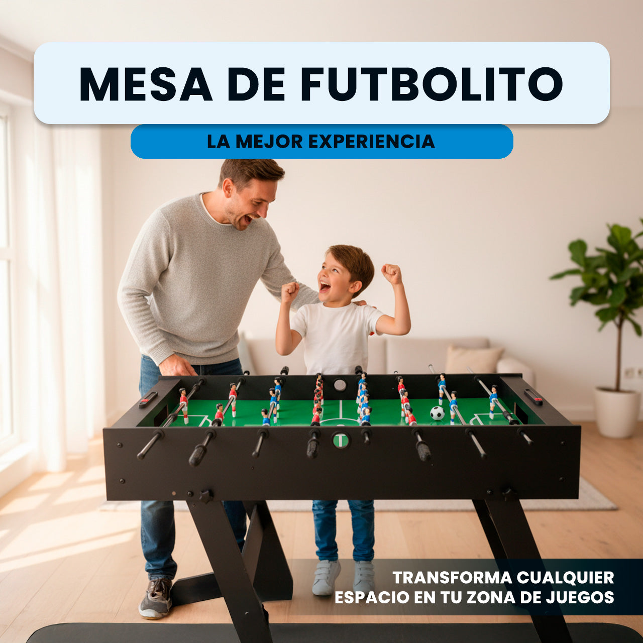 MESA DE FUTBOLITO PLEGABLE 4FT