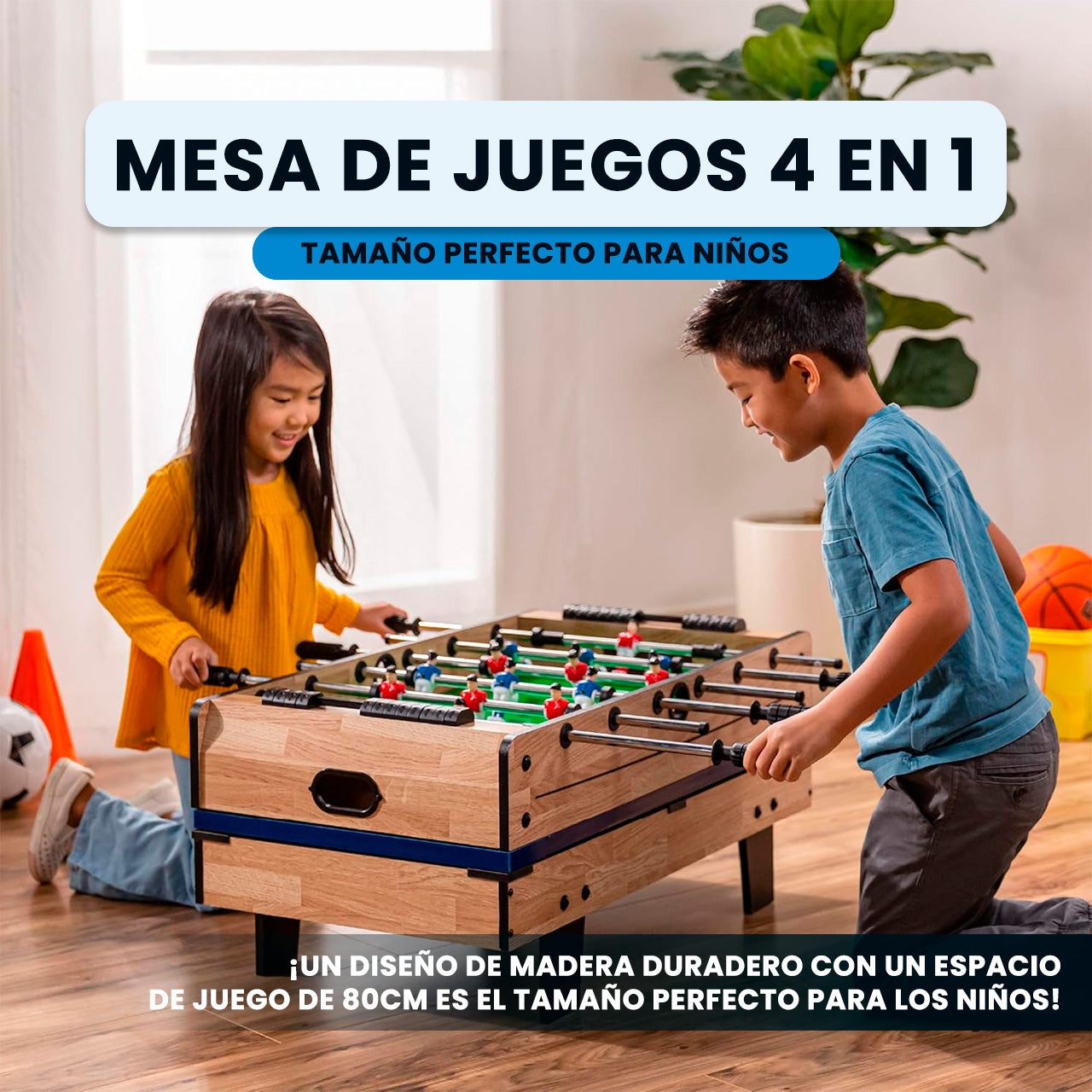 MESA DE JUEGOS 4 EN 1 3FT