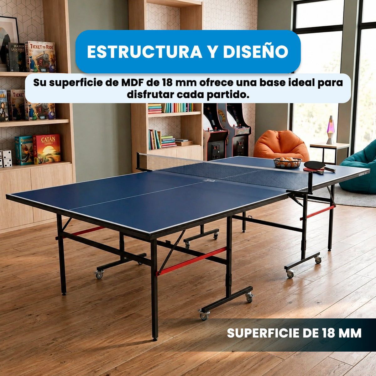 Mesa de PingPong | Espacios Recreativos 18mm
