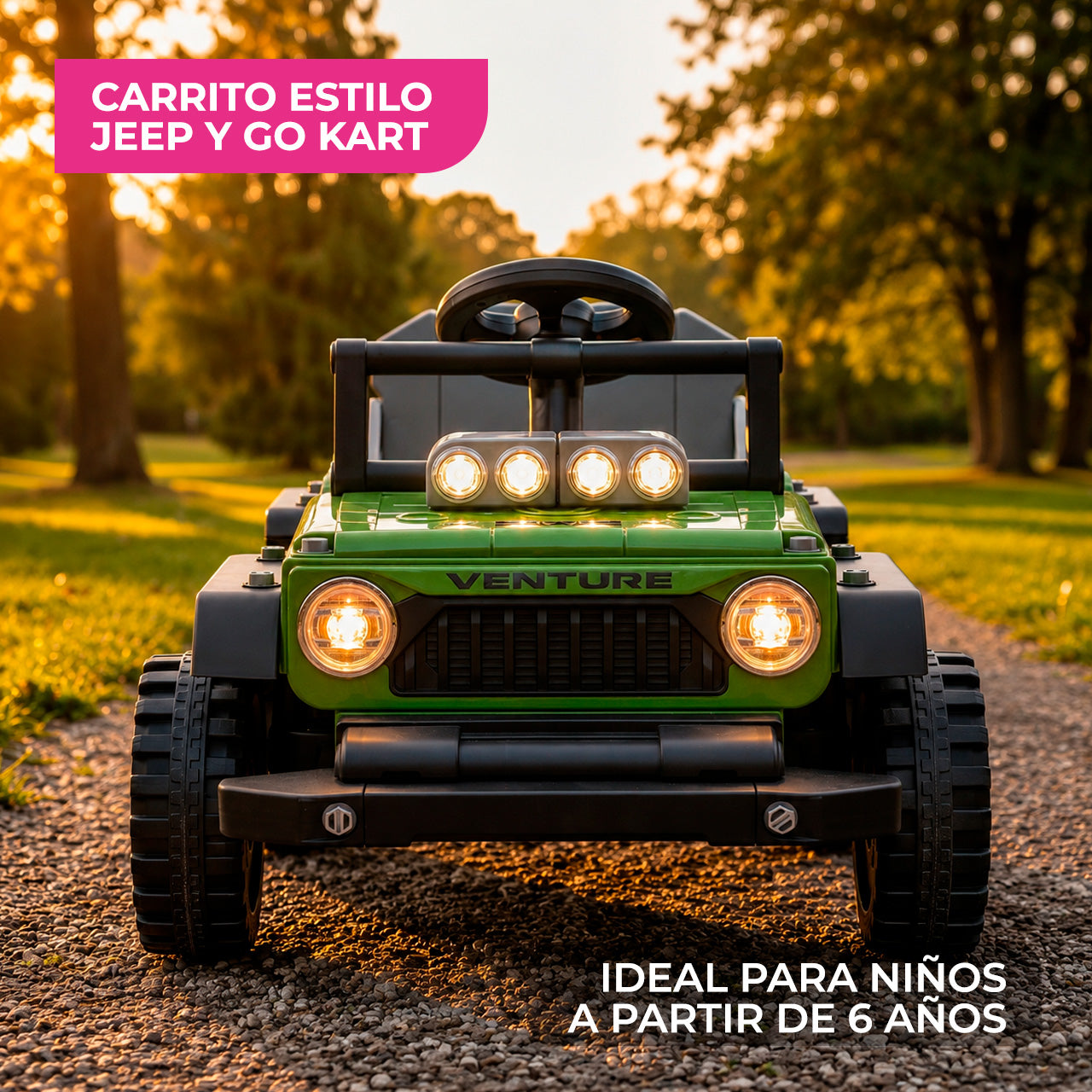 Go Kart Infantil Eléctrico 4X4 Cambiaforma 2 en 1
