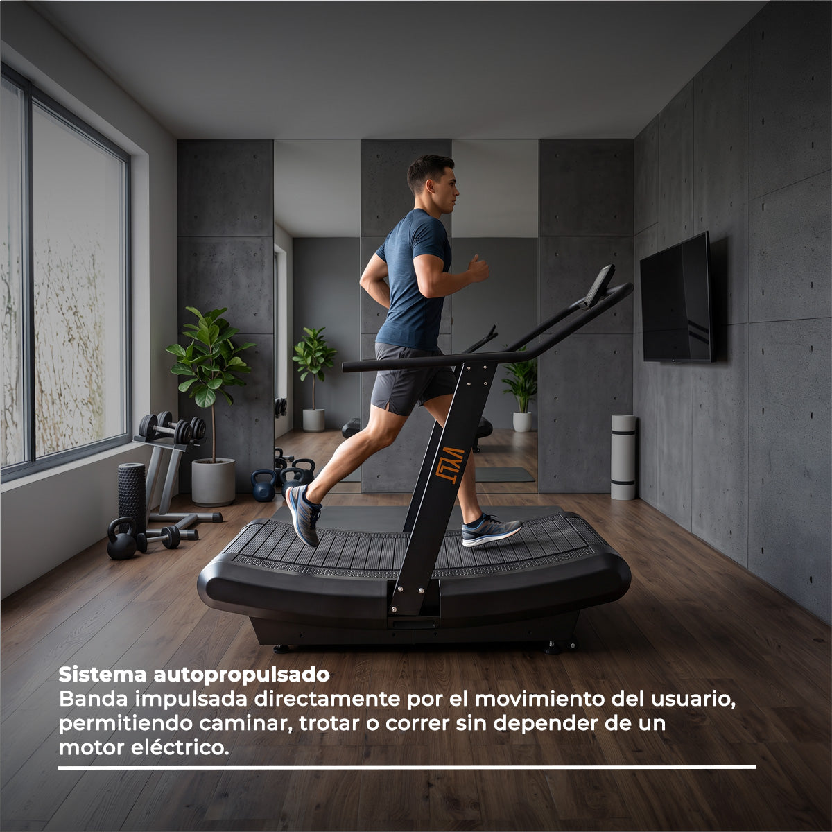 Caminadora Eléctrica |  Curva con Inclinación Ajustable