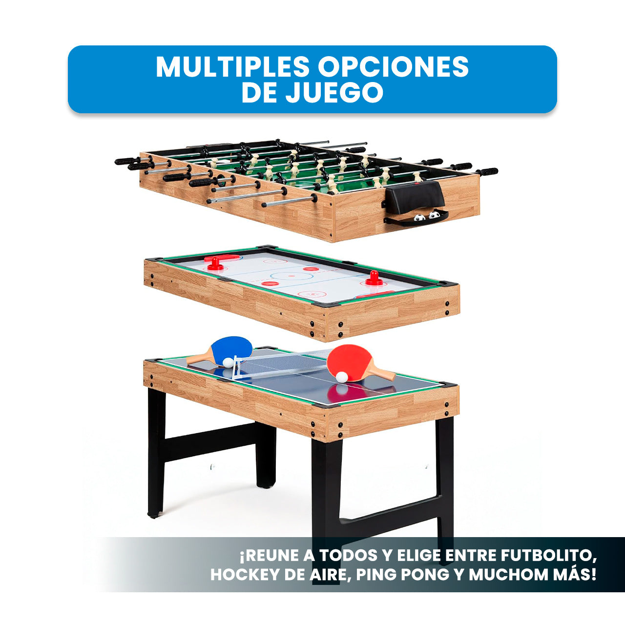 MESA DE JUEGOS 10 EN 1   4FT