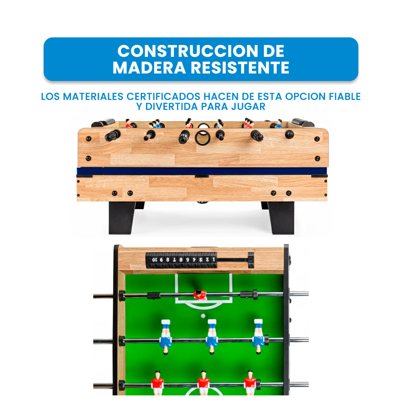 MESA DE JUEGOS 4 EN 1 3FT