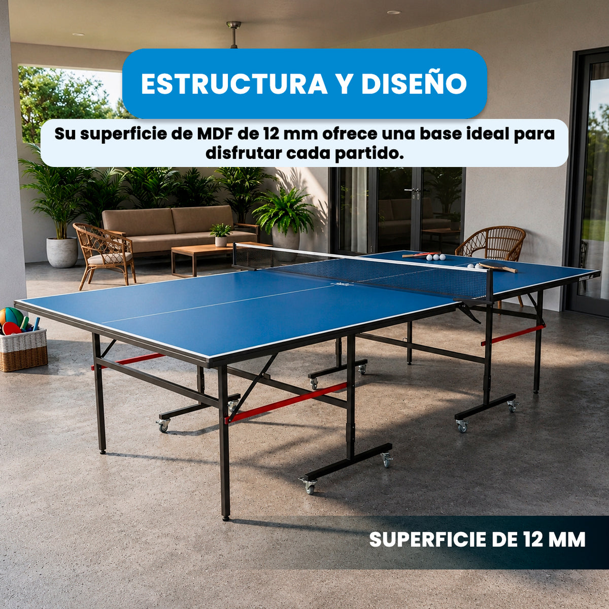Mesa de PingPong | Espacios Recreativos 12mm