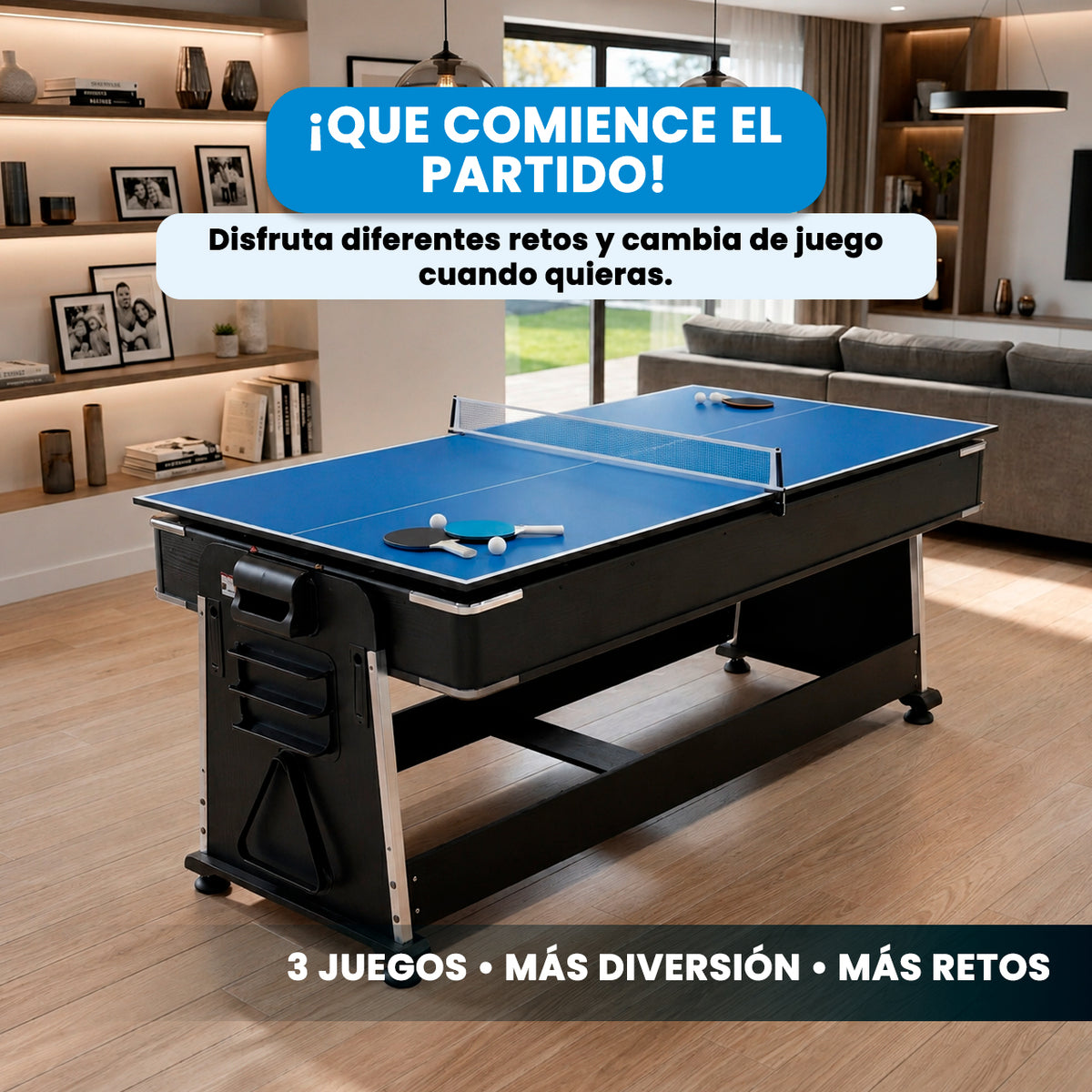 Mesa Multijuegos  3 en 1 | 7FT