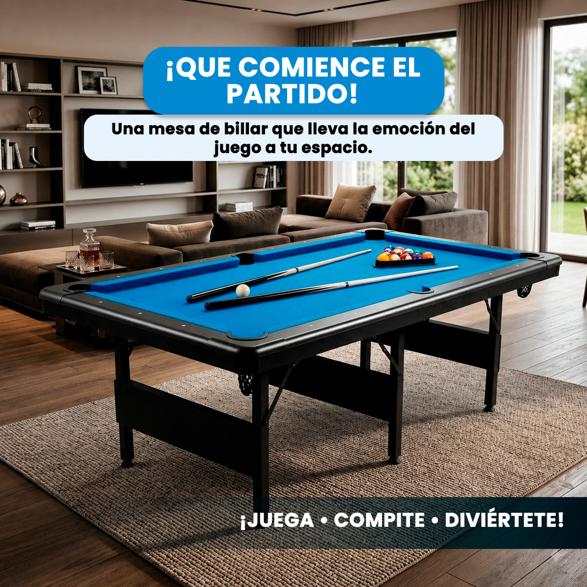 Mesa de Billar Azul | 7FT