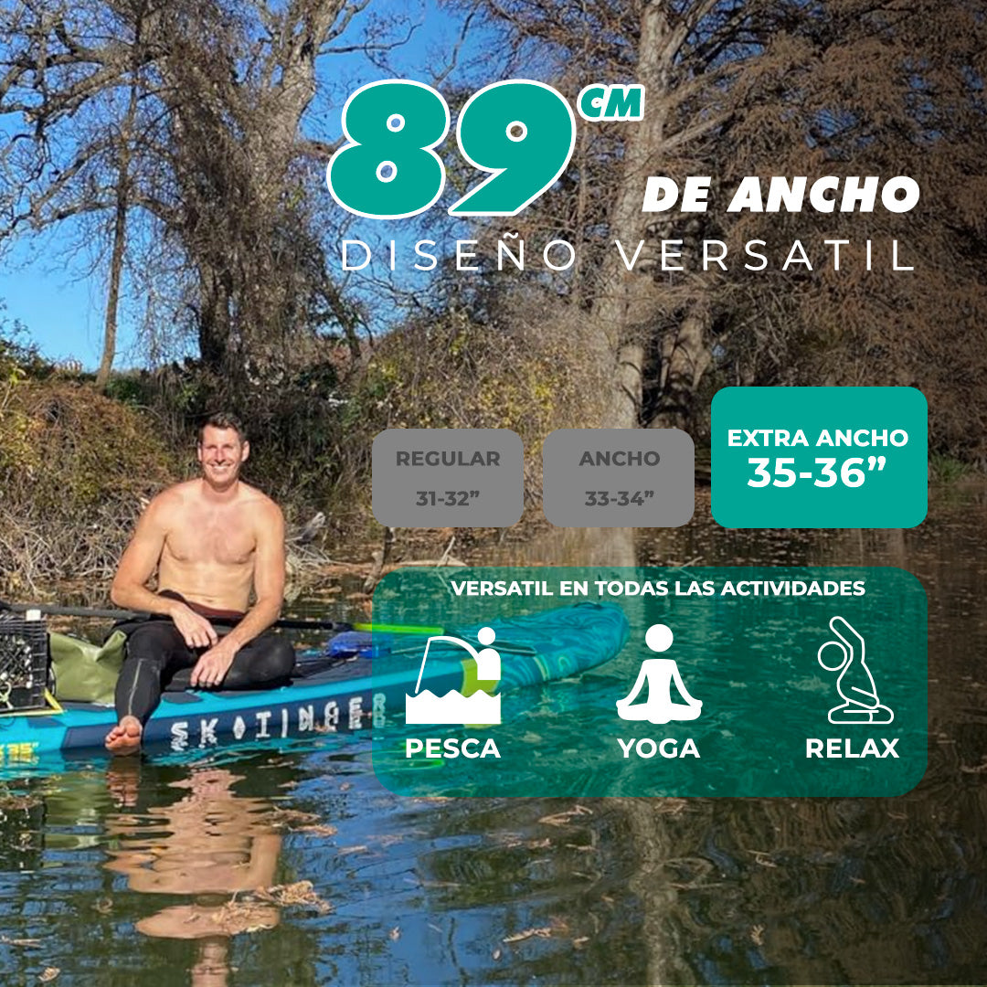 Skatinger | Prana 11’6” x 35” x 6” Tabla de Remo Inflable