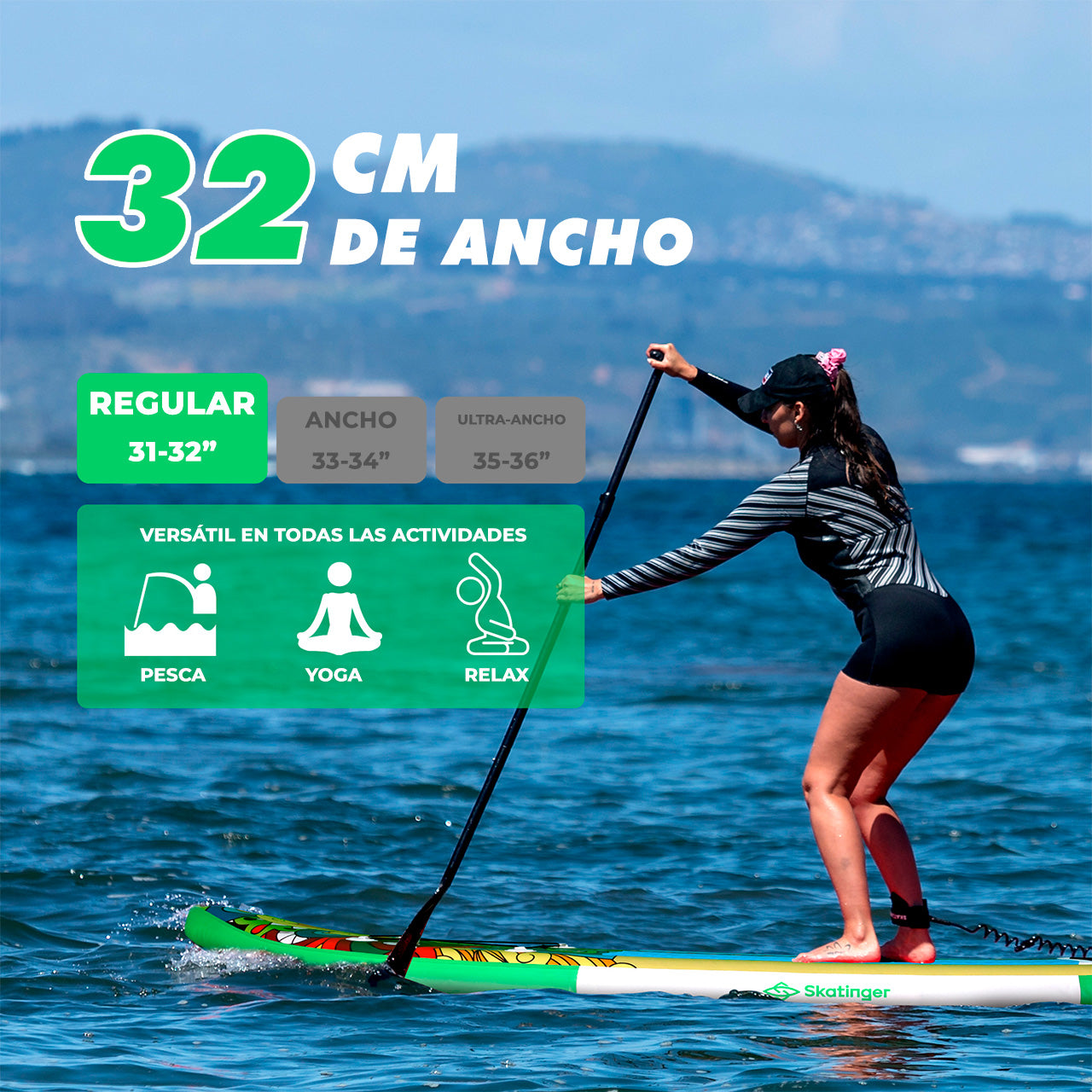 Skatinger | Sylva 11’6” x 32” x 6” Tabla de Remo Inflable