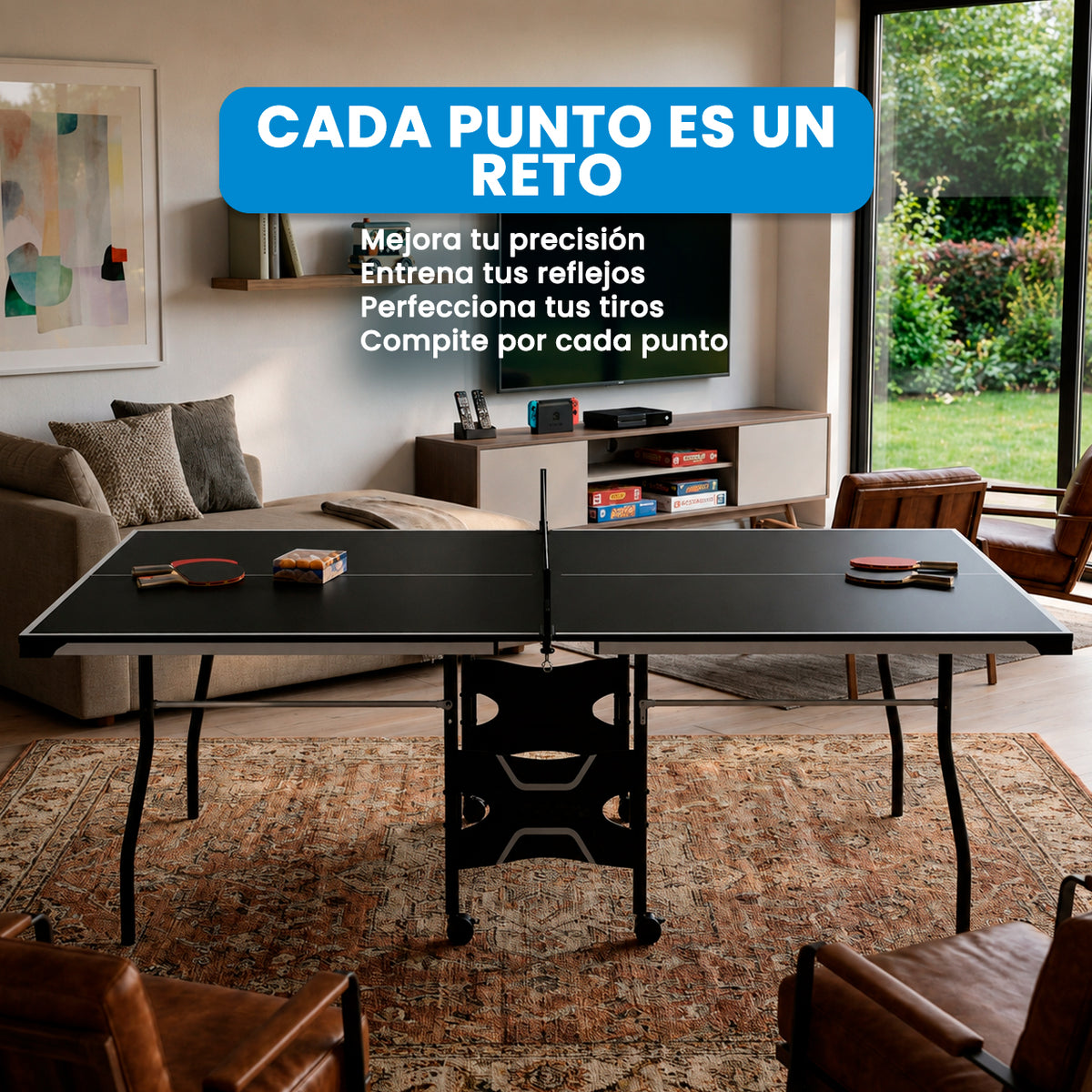 Mesa de PingPong | Negra 15 mm