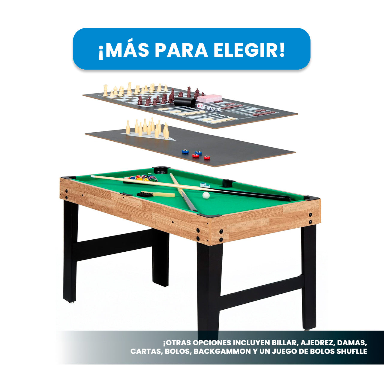 MESA DE JUEGOS 10 EN 1   4FT
