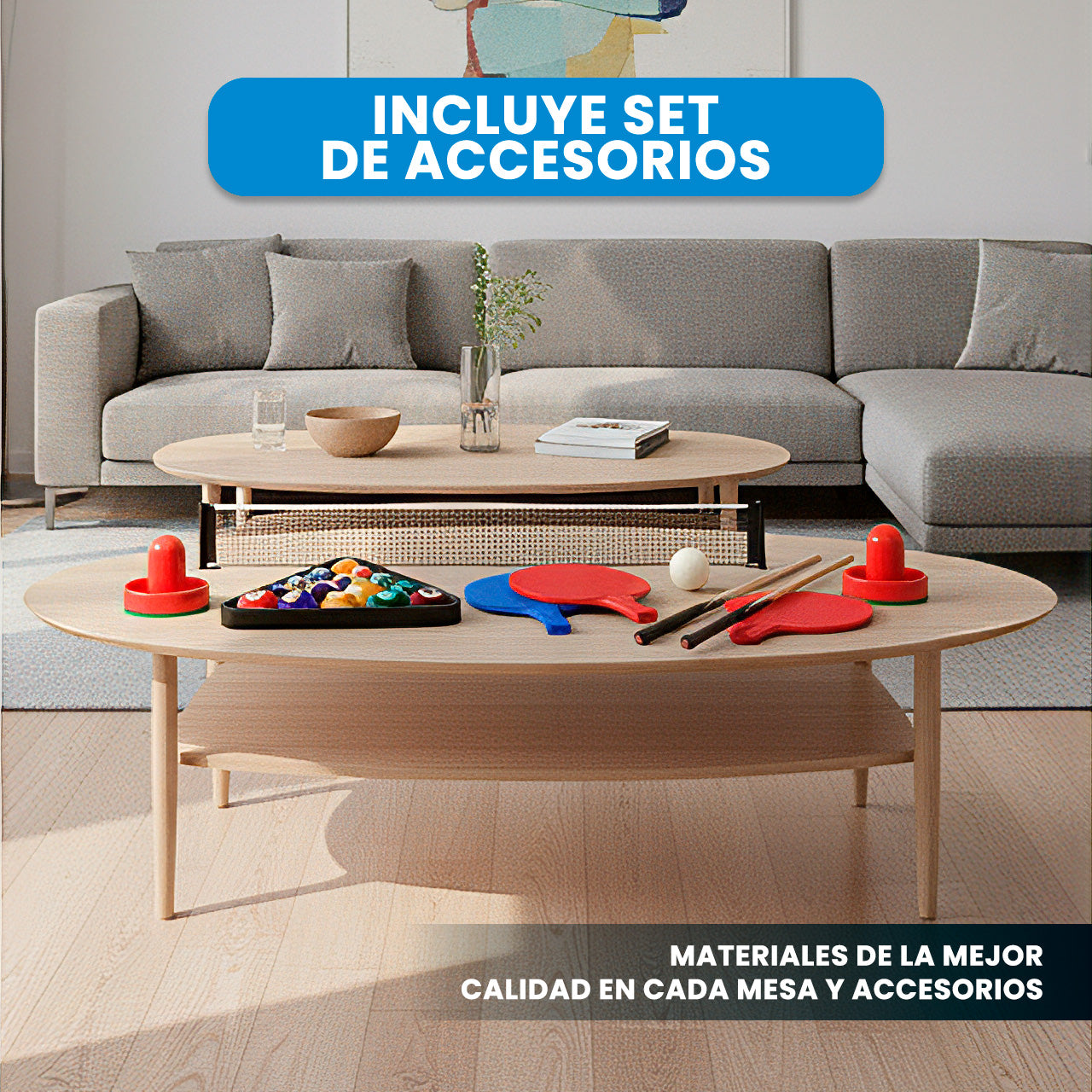 MESA DE JUEGOS 4 EN 1 8FT