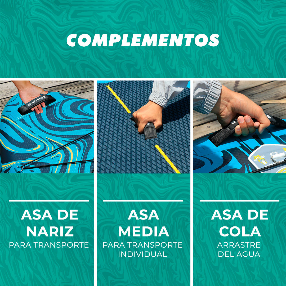 Skatinger | Prana 11’6” x 35” x 6” Tabla de Remo Inflable