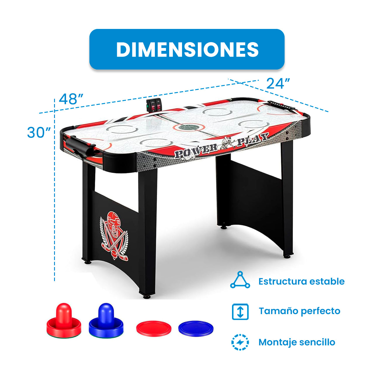 MESA DE HOCKEY 48"