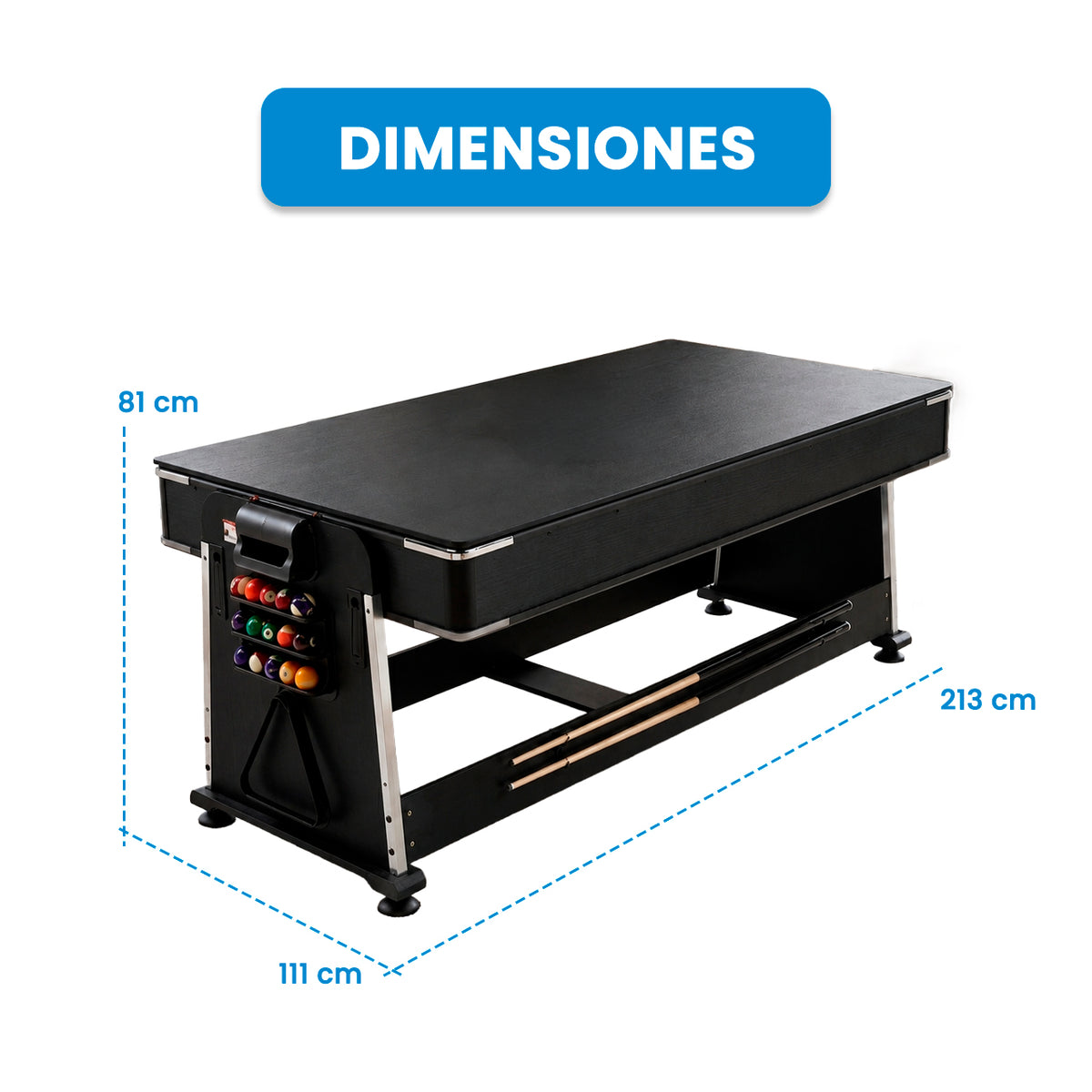 Mesa Multijuegos  3 en 1 | 7FT