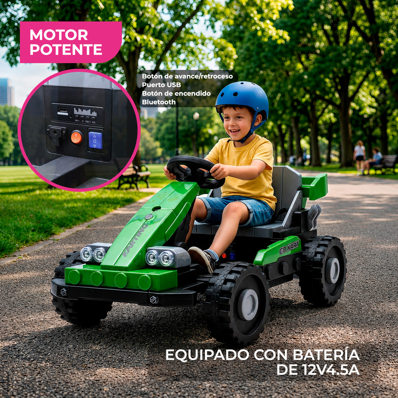 Go Kart Infantil Eléctrico 4X4 Cambiaforma 2 en 1