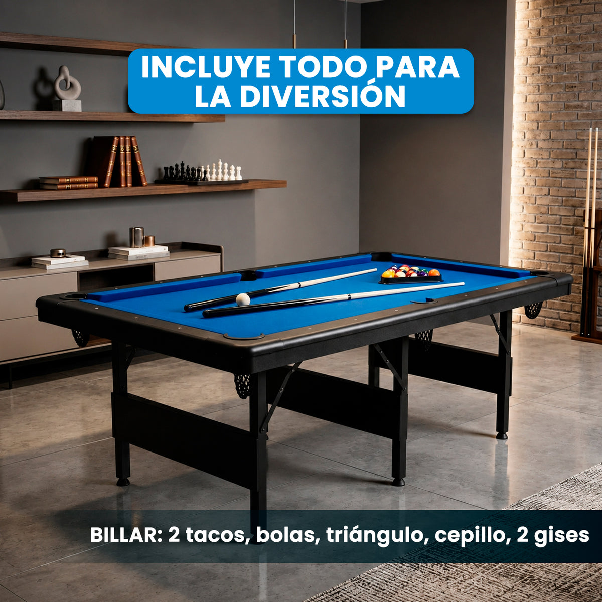 Mesa de Billar Azul | 7FT