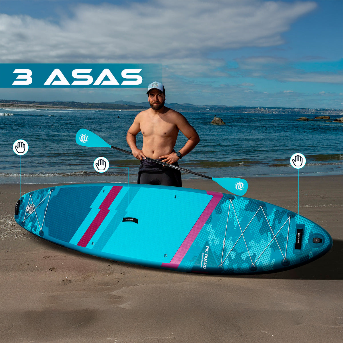 Tabla De Remo Inflable Skatinger Camouflage 11x 34