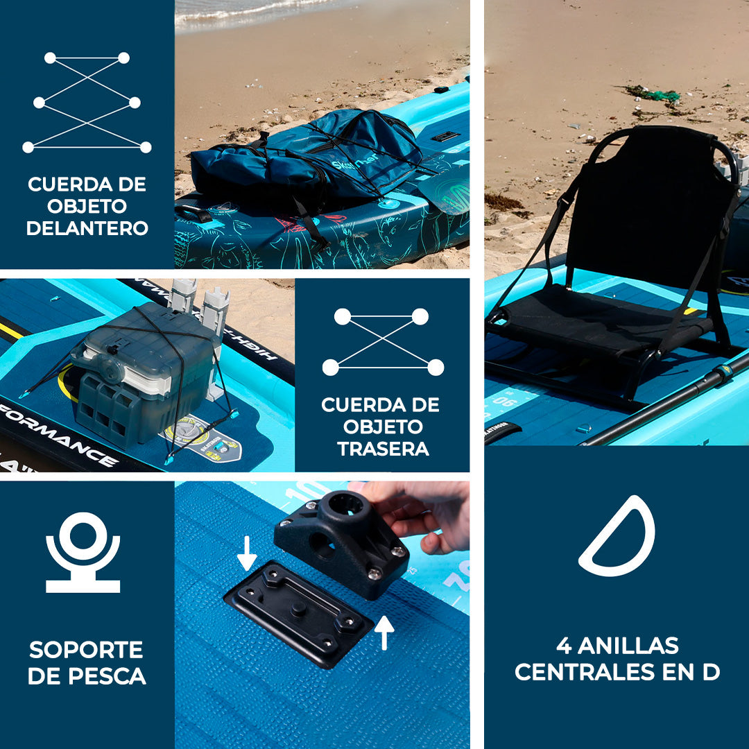 Tabla De Paddle Inflable Skatinger Fishing Sup 124 X 38