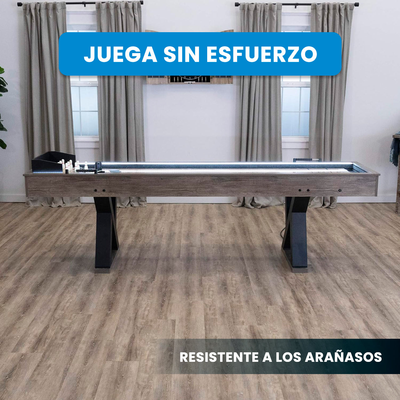 MESA DE SHUFFLEBOARD ILUMINADA 9FT