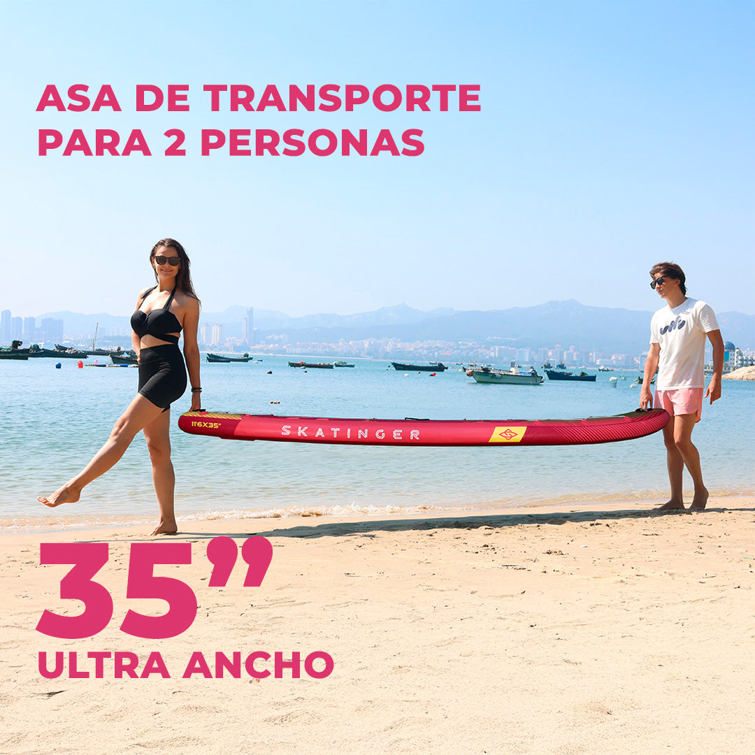 Skatinger | Prana 11’6” x 35” x 6” Tabla de Remo Inflable