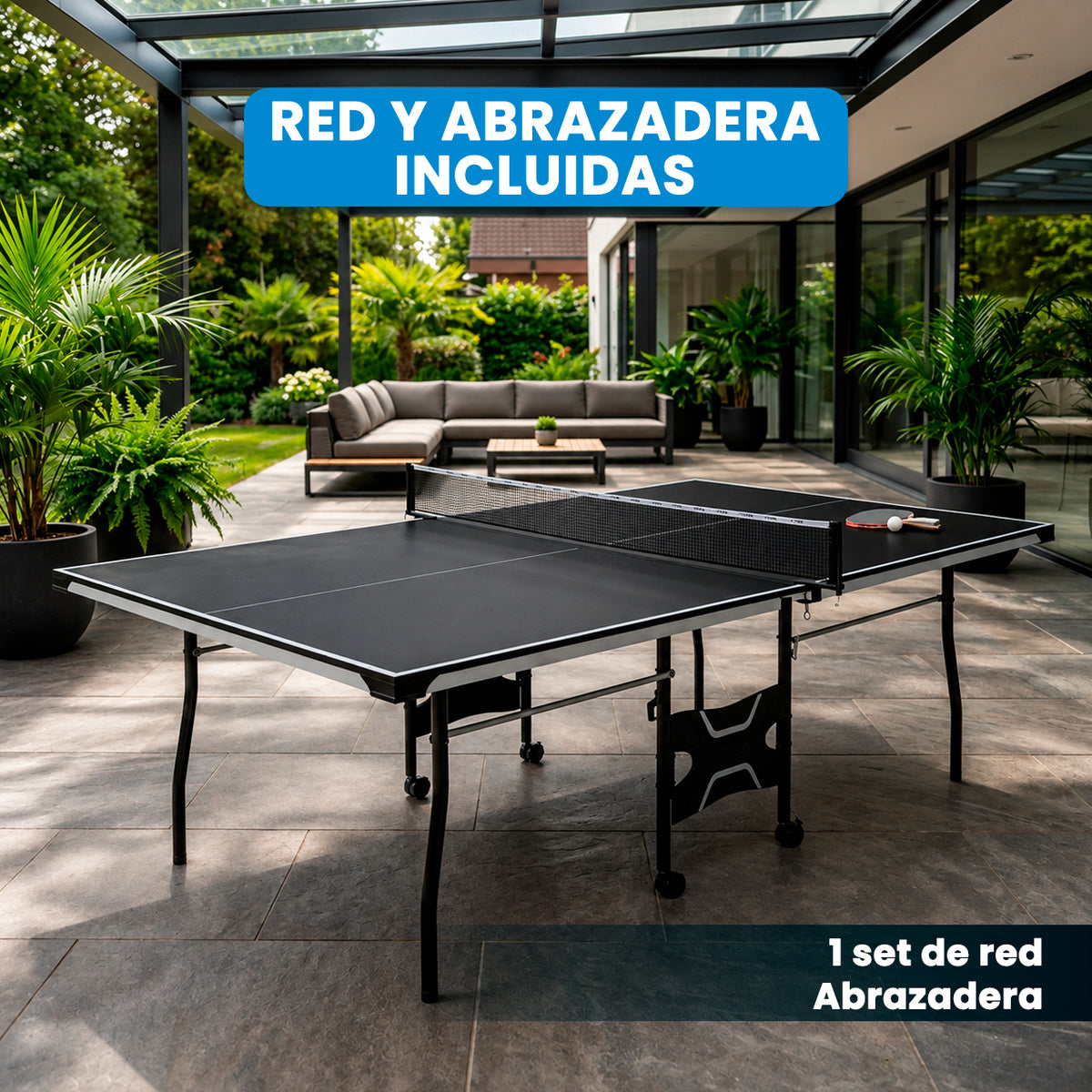 Mesa de PingPong | Negra 15 mm