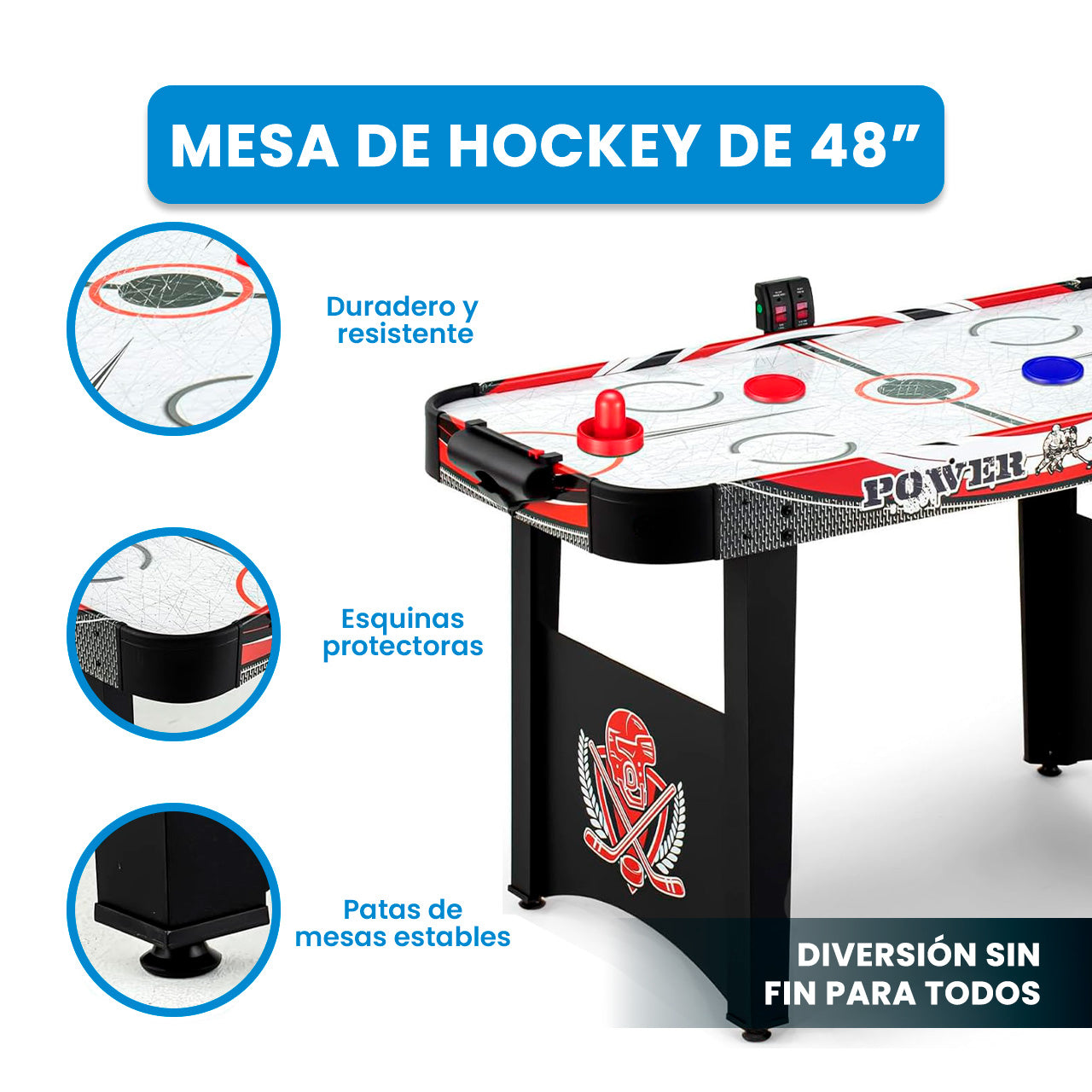 MESA DE HOCKEY 48"