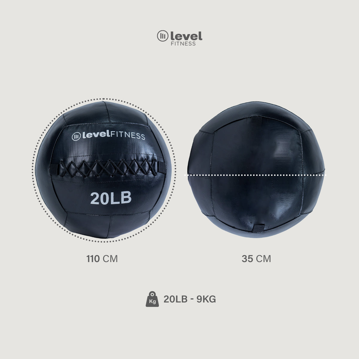 Pelota Wall Ball 20lbs Crossfit Level Fitness Gym