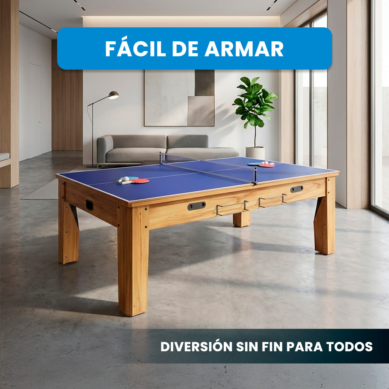 MESA DE JUEGOS 4 EN 1 8FT