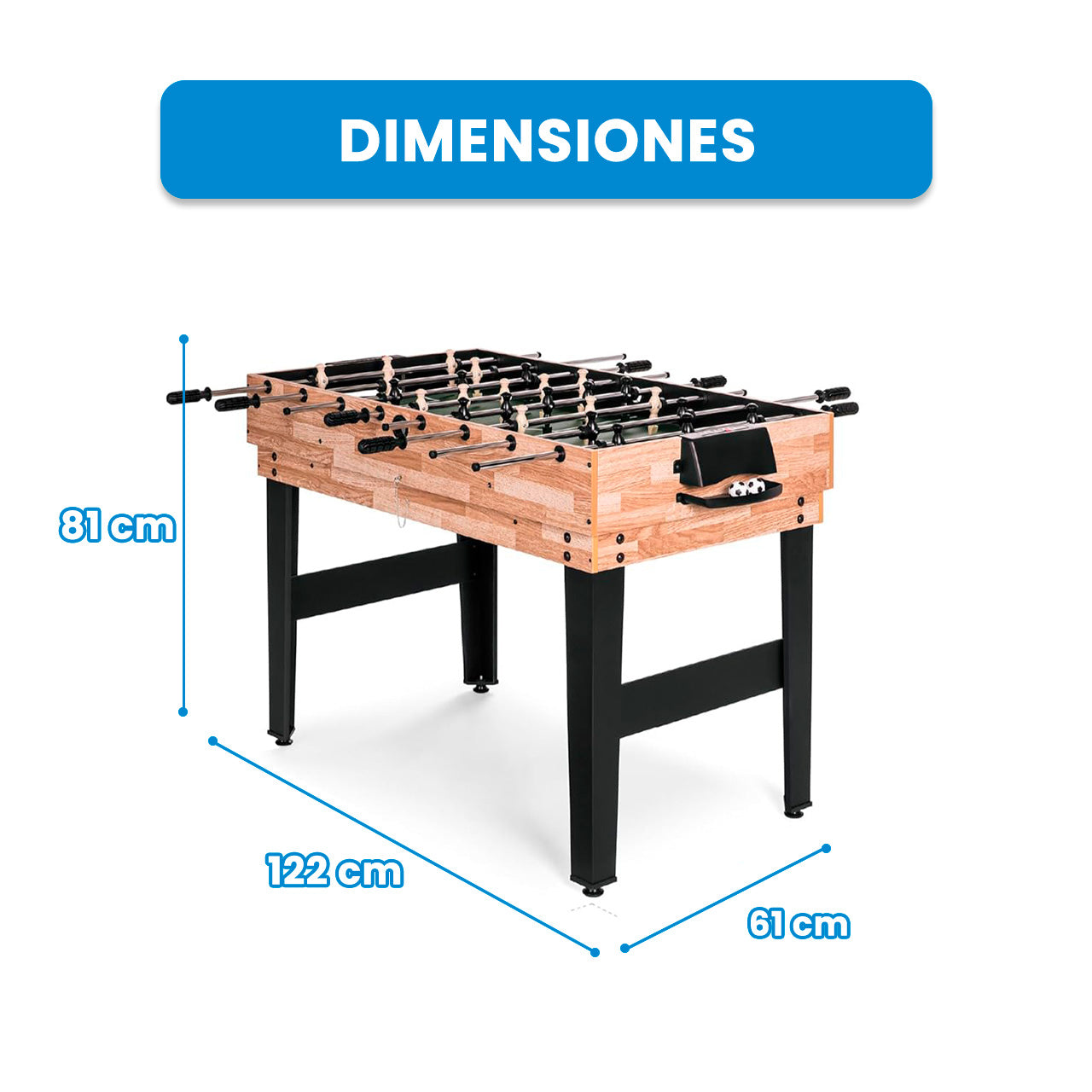 MESA DE JUEGOS 10 EN 1   4FT