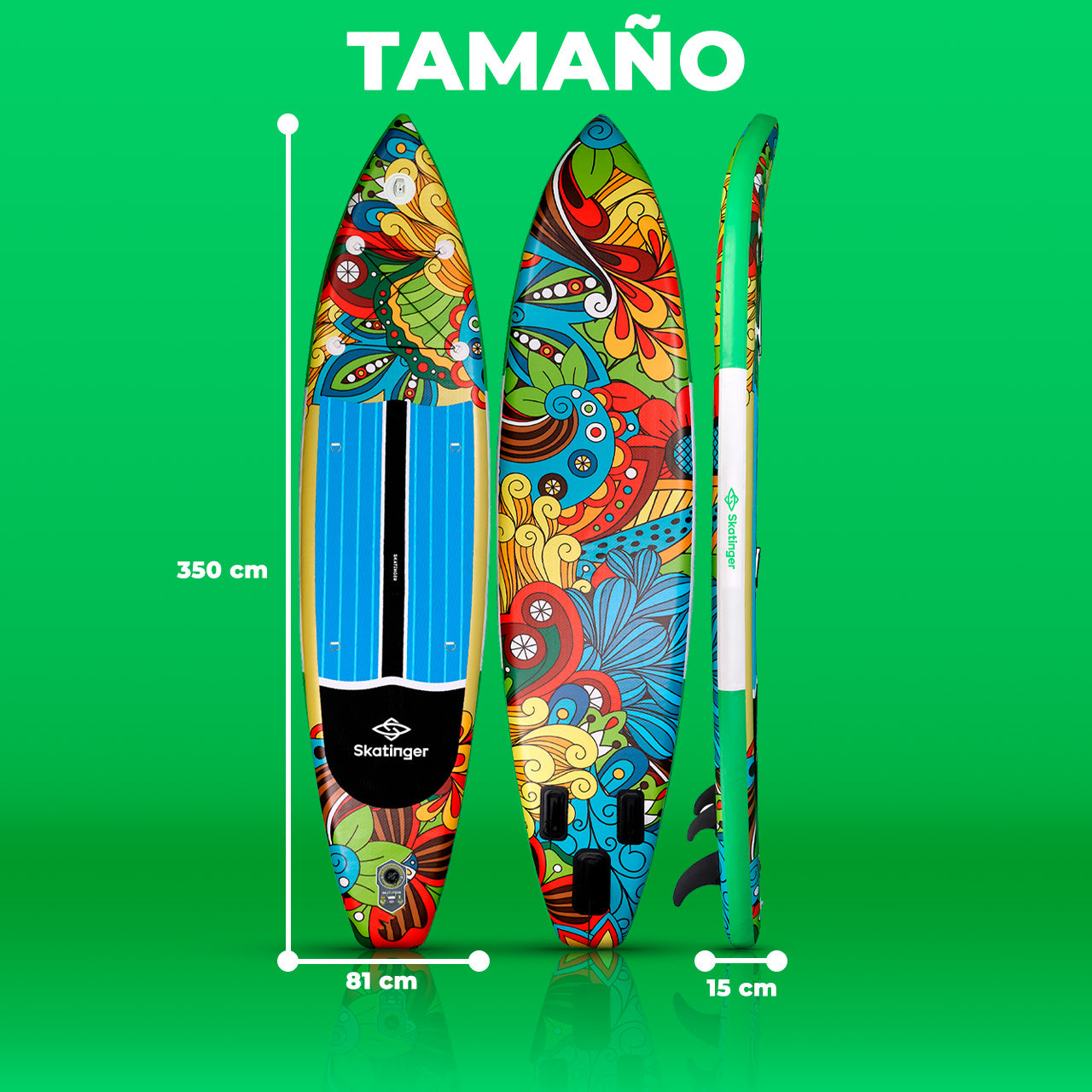 Skatinger | Sylva 11’6” x 32” x 6” Tabla de Remo Inflable