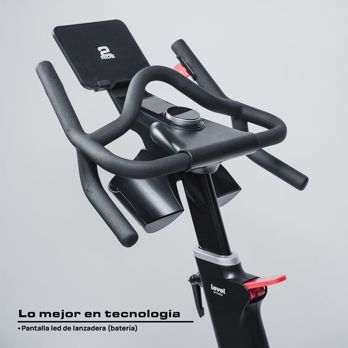 BICICLETA ESTÁTICA DE SPINNING MAGNÉTICA 32 NIVELES NEGRA