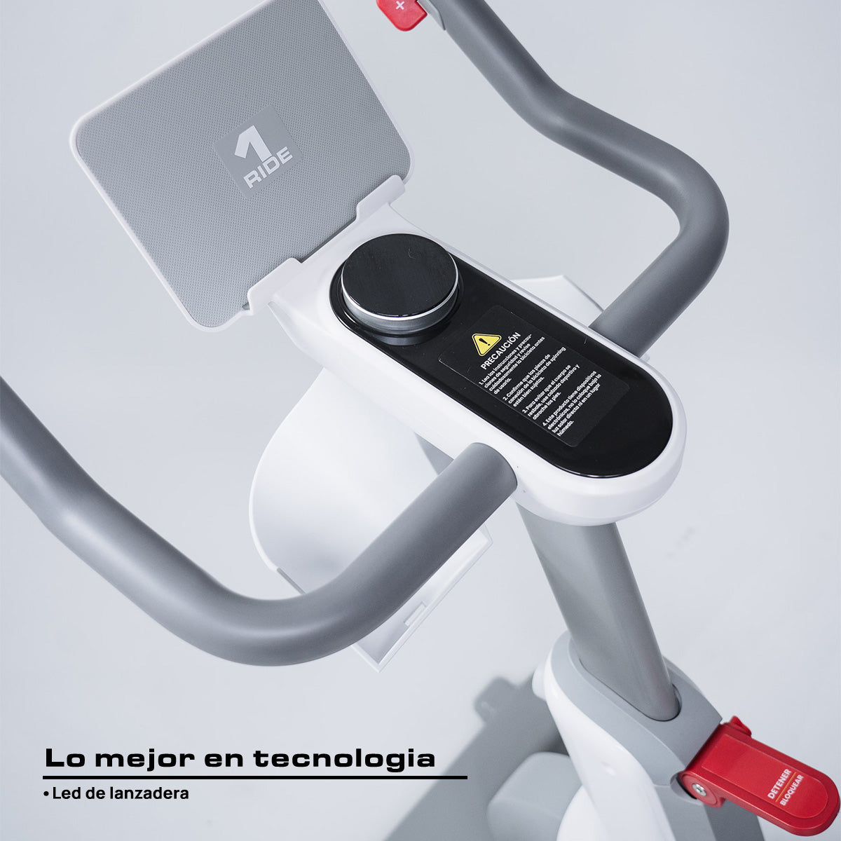 BICICLETA ESTÁTICA DE SPINNING 32 NIVELES COLOR BLANCO