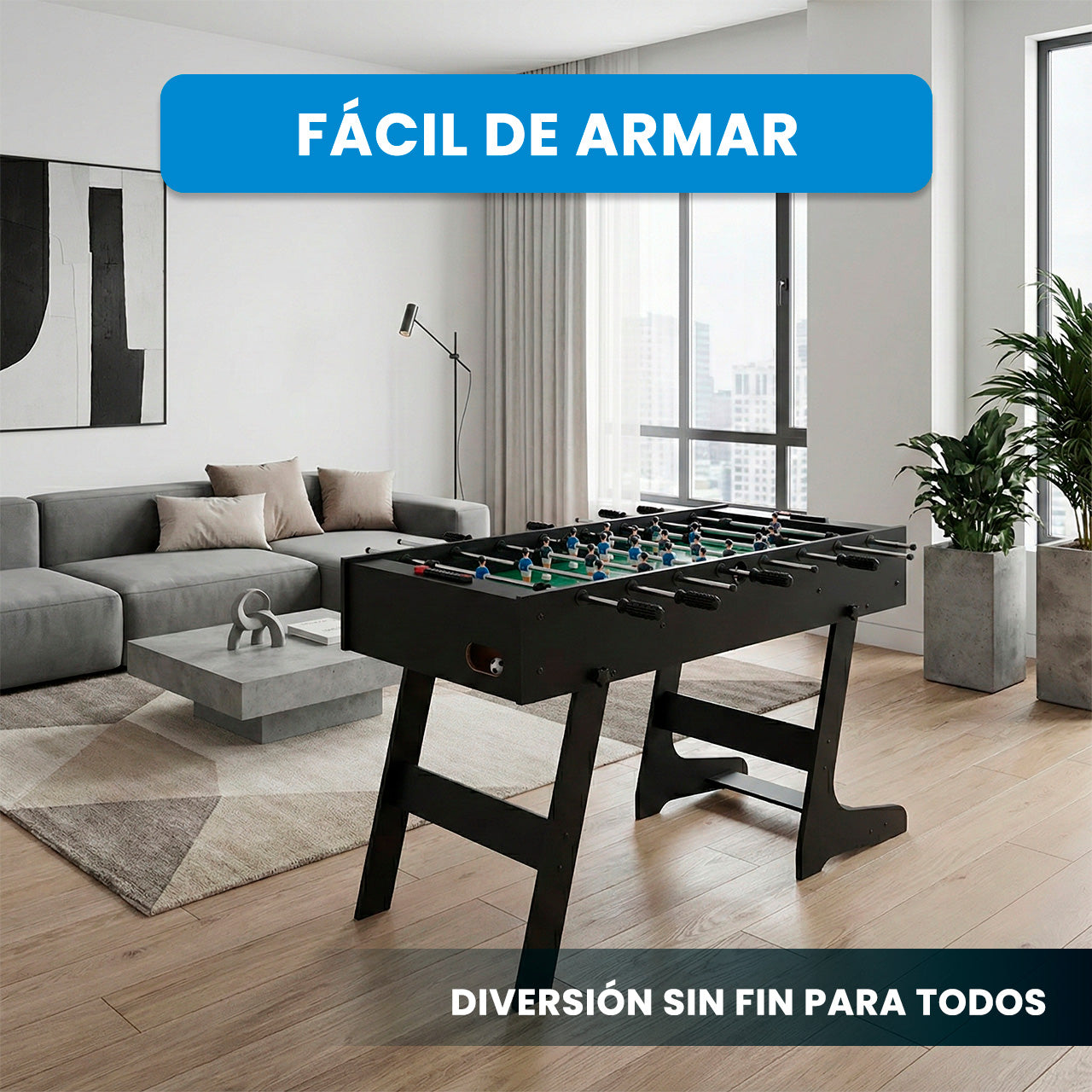 MESA DE FUTBOLITO PLEGABLE 4FT