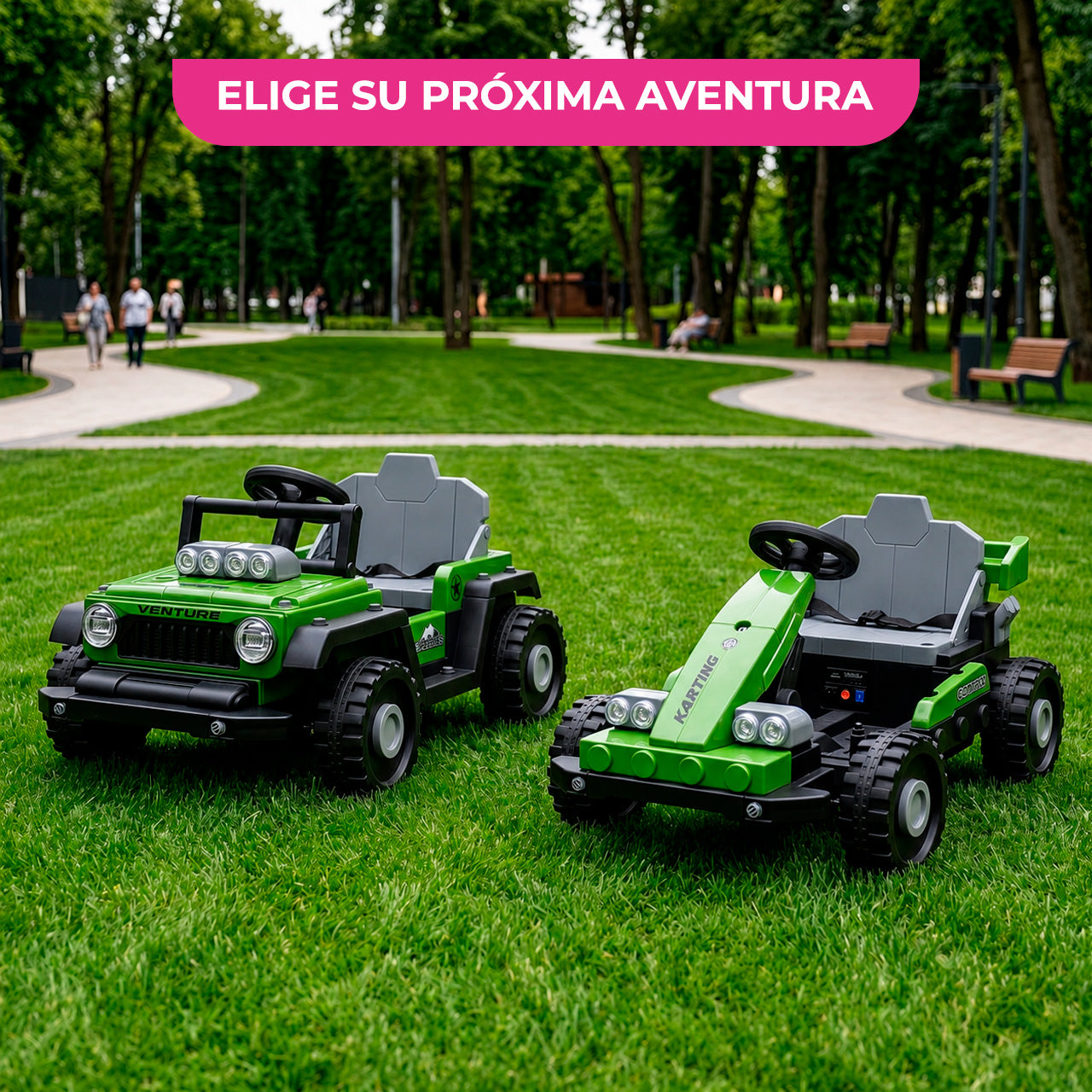 Go Kart Infantil Eléctrico 4X4 Cambiaforma 2 en 1