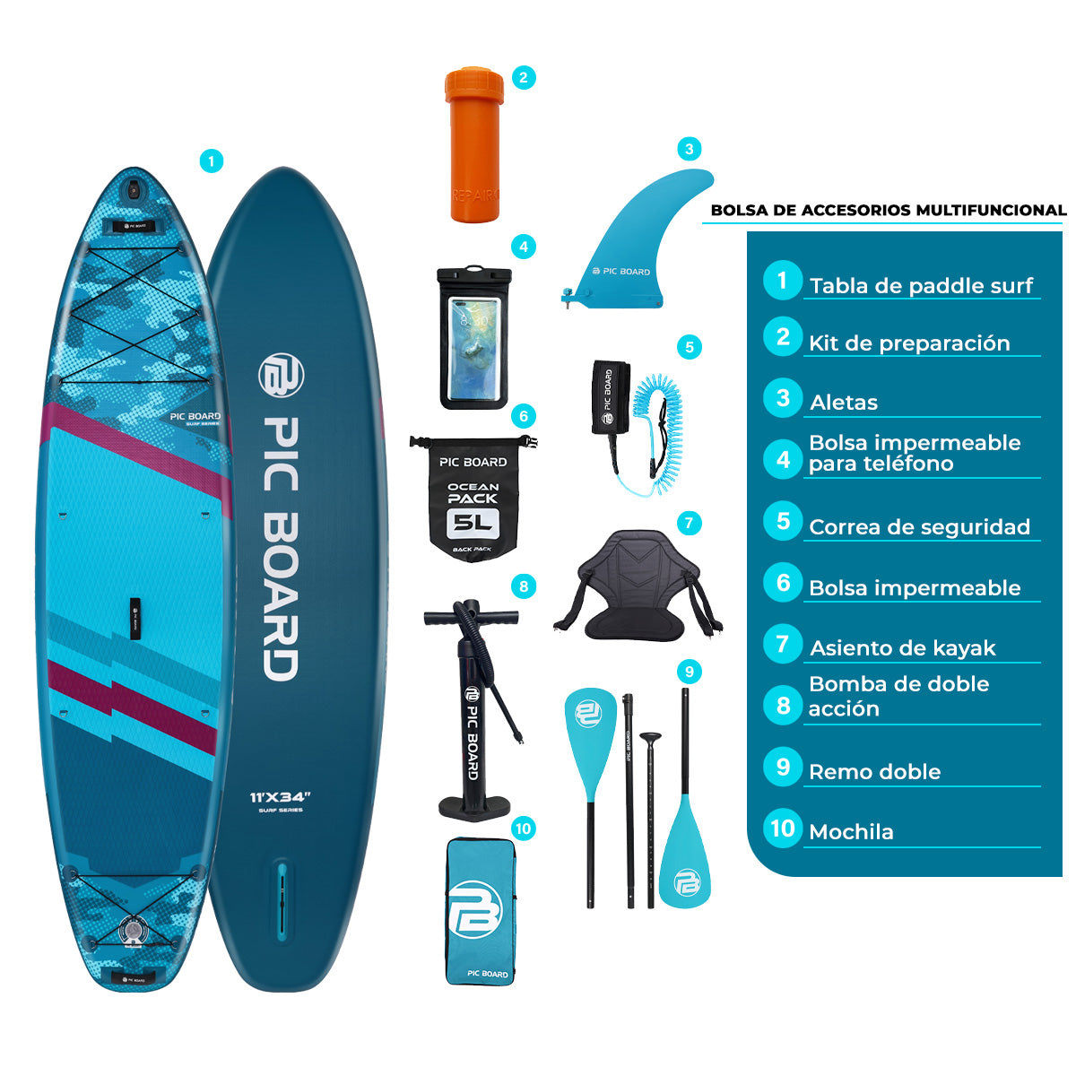 Tabla De Remo Inflable Skatinger Camouflage 11x 34