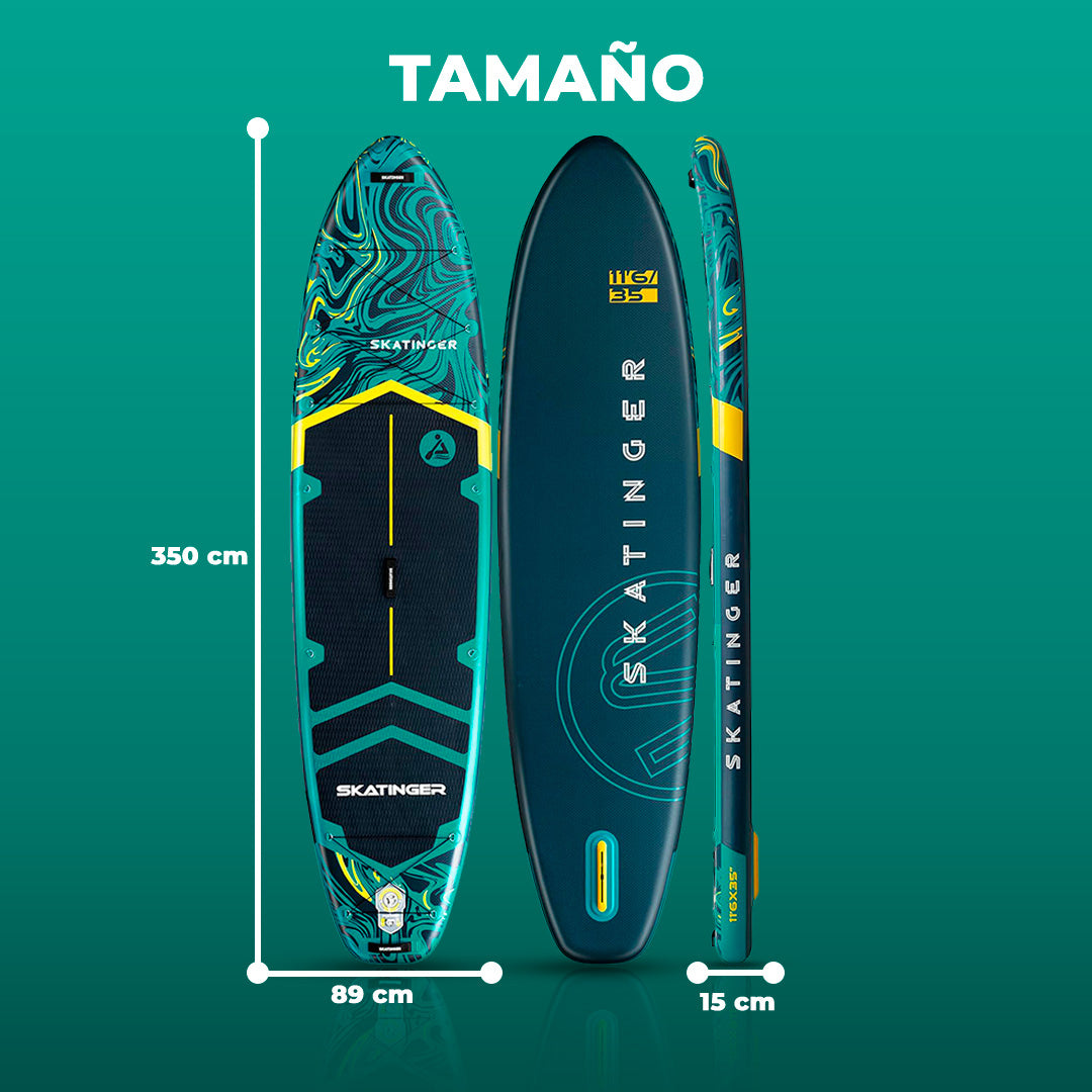 Tabla De Remo Inflable Skatinger Prana 116 X 35 X 6