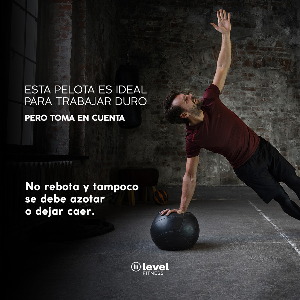 Pelota Wall Ball 15lbs Crossfit Level Fitness Gym