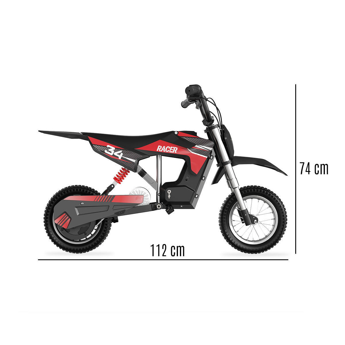 Motocicleta eléctrica RACER 36V, motor de 300 W, 25 km/h