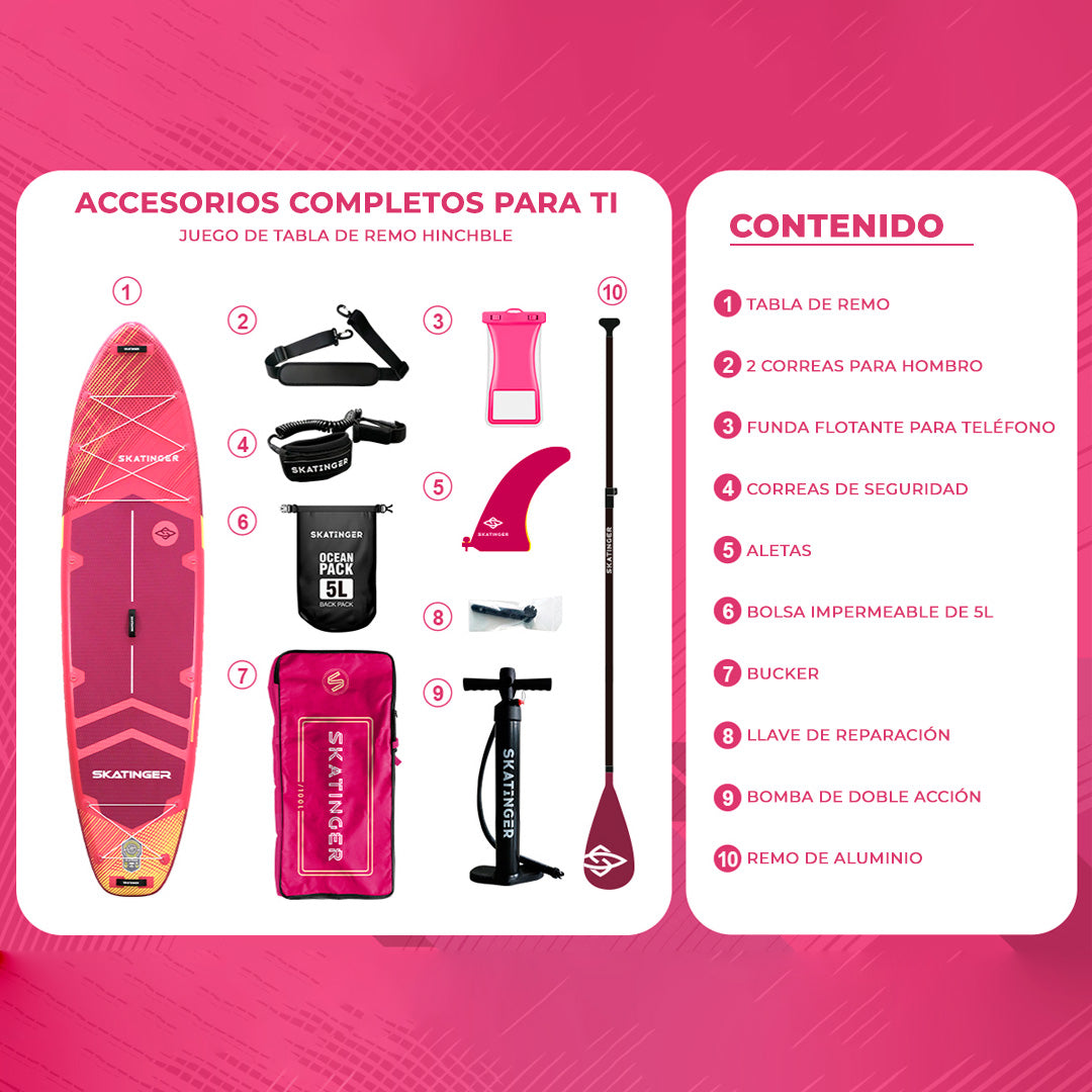 Skatinger | Prana 11’6” x 35” x 6” Tabla de Remo Inflable